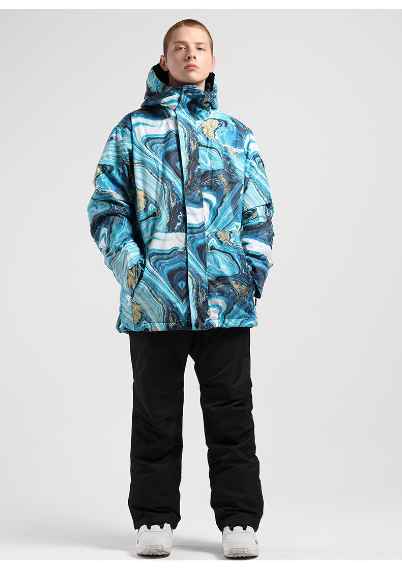 Men's SMN Winter Mountain Snow Shred Freestyle Two Piece Snowsuit