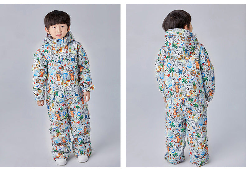 Boys Searipe One Piece Stylish Ski Suits Winter Jumpsuit Snowsuits