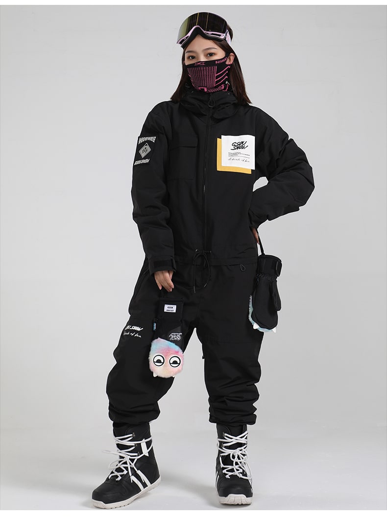 Women's Gsou Snow Bridget Glimmer Light One Piece Snowsuits Ski Jumpsuit