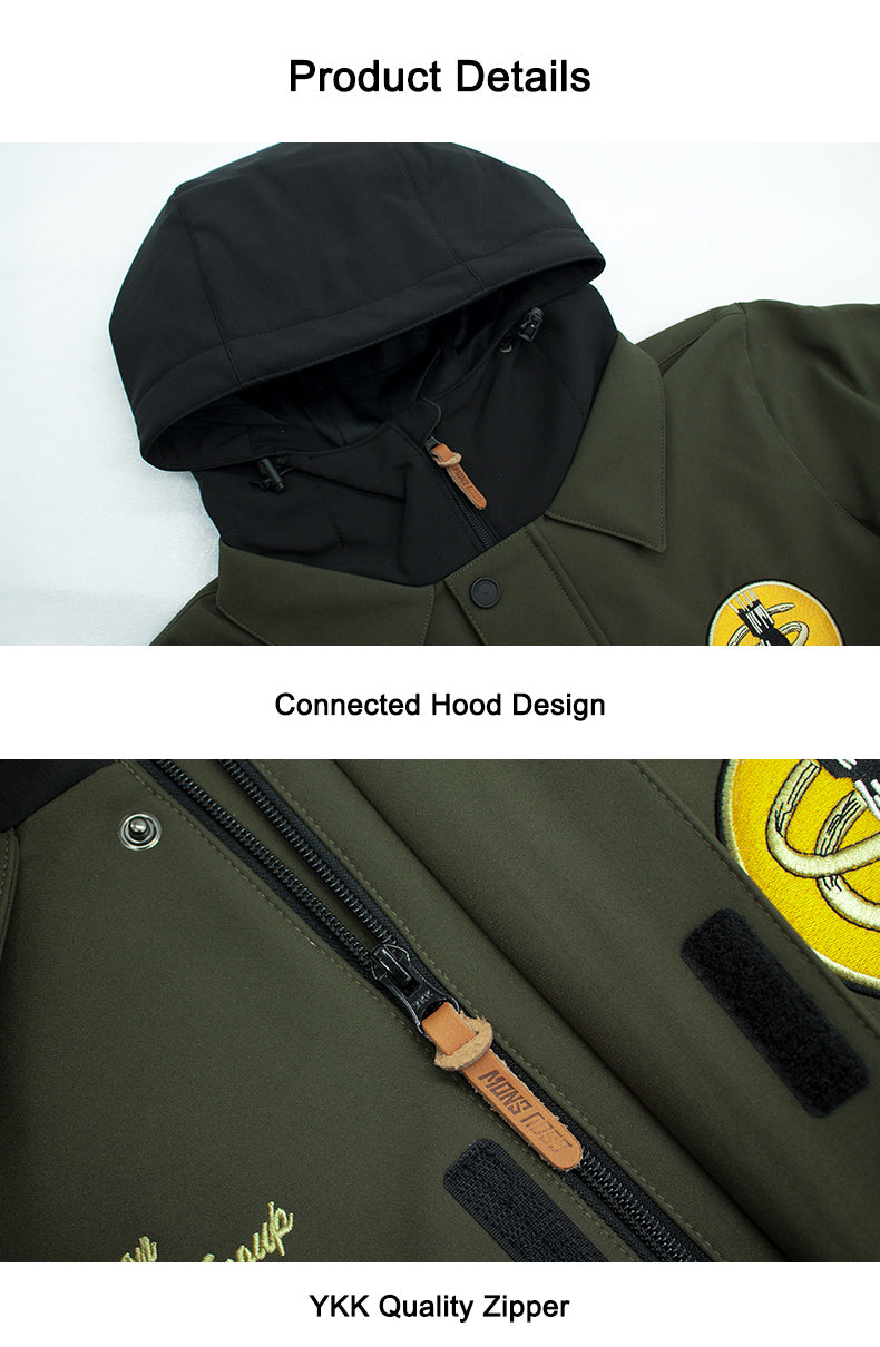 Men's Gsou Snow 13th Bombardment Group Special Collection 15k Waterproof One Piece Snowboard Suits