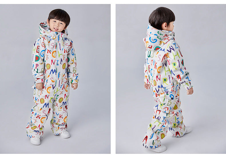 Boys Searipe One Piece Stylish Ski Suits Winter Jumpsuit Snowsuits
