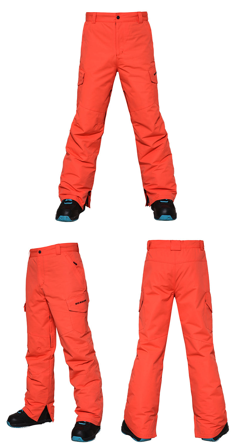Men's Searipe Mountain Snow Bricks Print Waterproof Ski Jacket Snowsuits