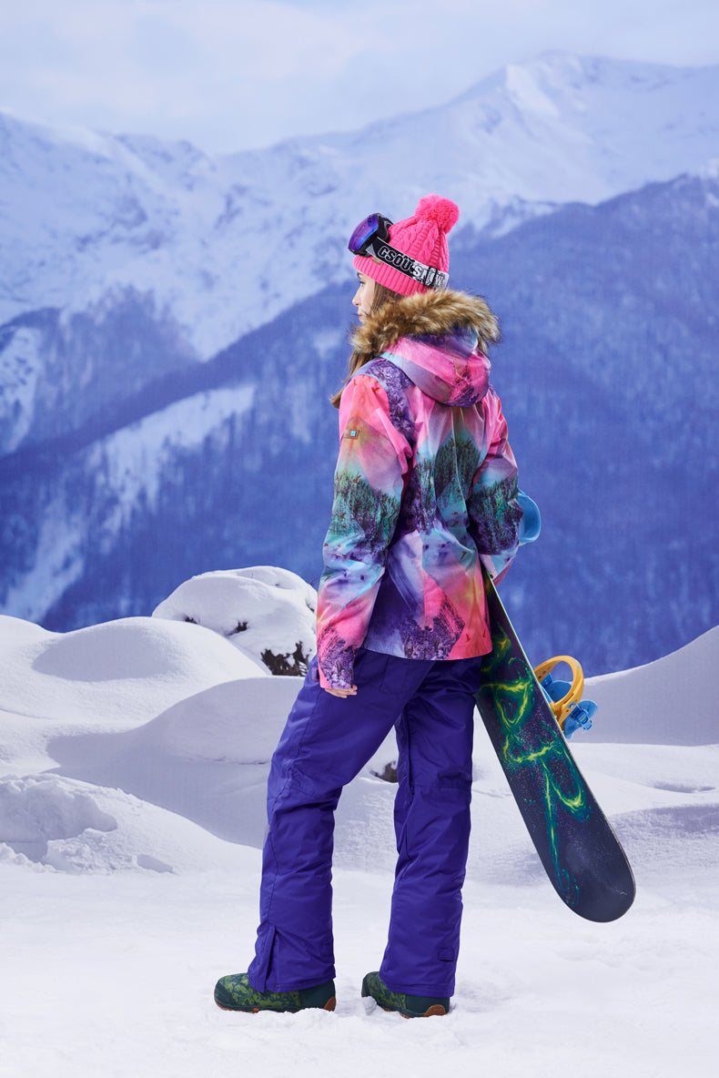 Women's Gsou Snow 15k Mountain Landscape Snowboard Jacket