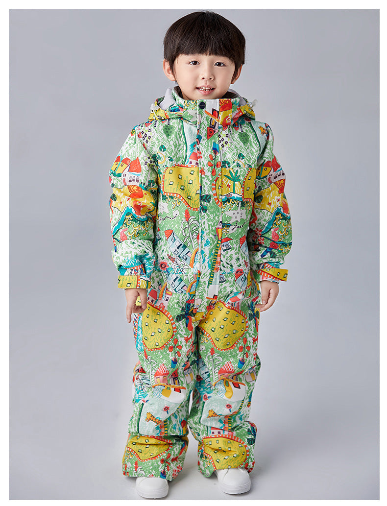 Boys Searipe One Piece Stylish Ski Suits Winter Jumpsuit Snowsuits