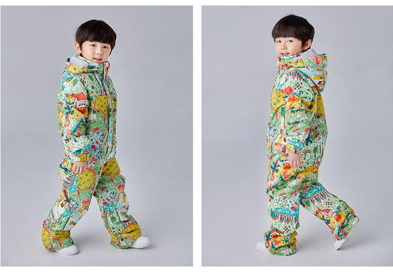 Boys Searipe One Piece Stylish Ski Suits Winter Jumpsuit Snowsuits