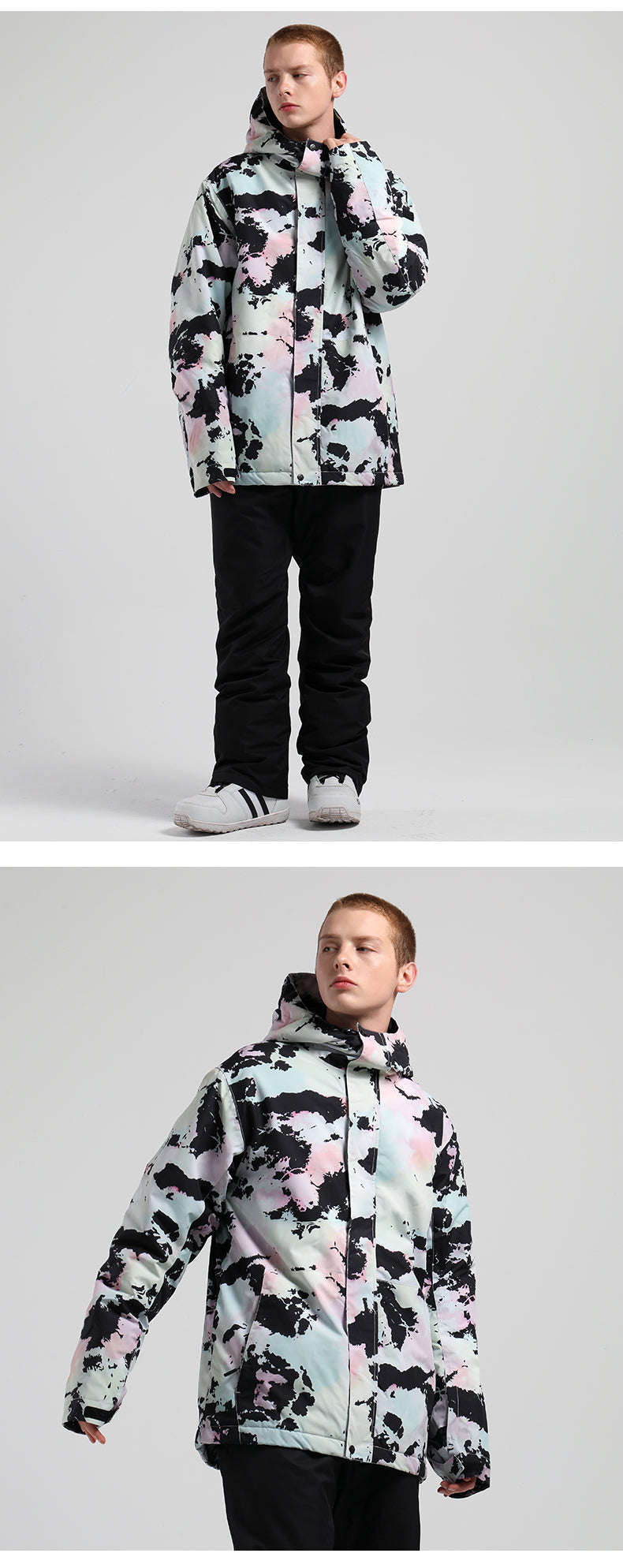 Men's SMN Winter Urban Practical Freestyle Ski Snowboard Jacket