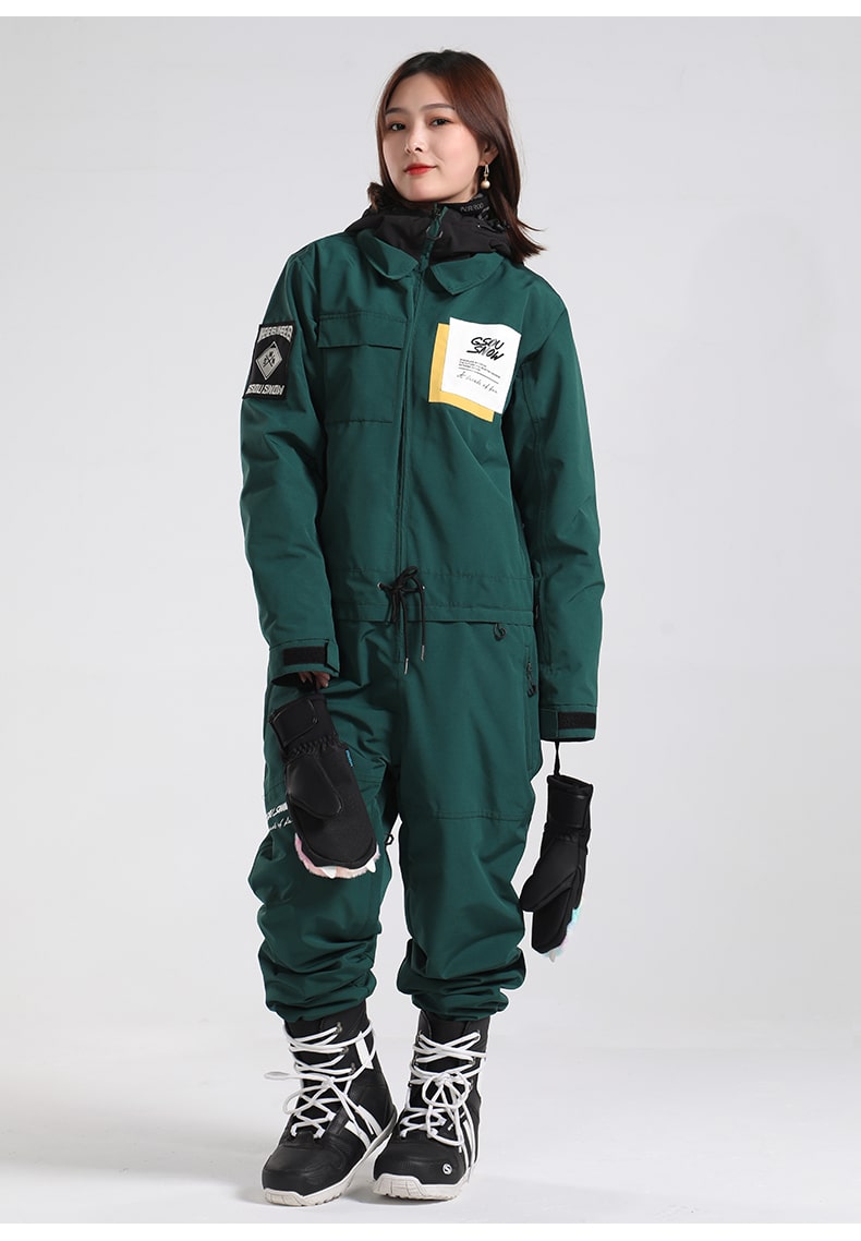 Women's Gsou Snow Bridget Glimmer Light One Piece Snowsuits Ski Jumpsuit
