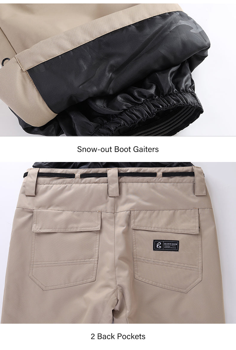 Men's Unisex Searipe Nadia Winter Stylish Outdoor Snowboard Pants