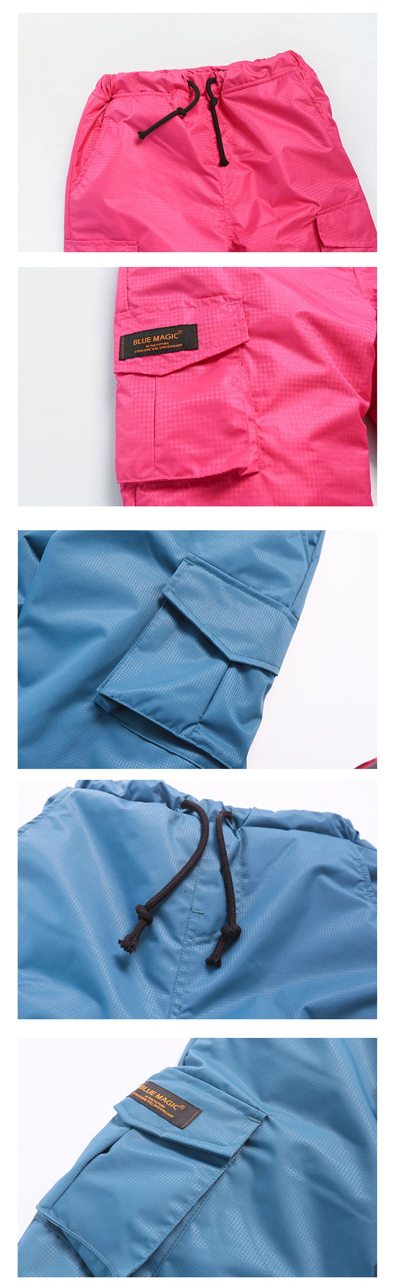 Girl's Blue Magic Mountain Outdoor Winter Snowboard Ski Pants