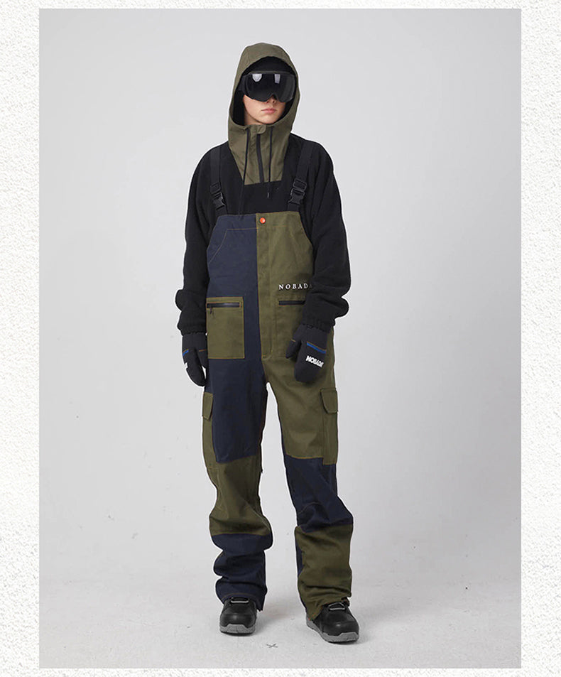 Men's Nobaday Cargo Boro Ski Pants Snow Bibs