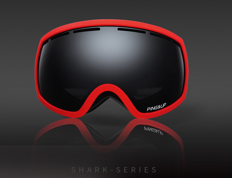 Women & Men Unisex PINGUP Shark Snow Goggles