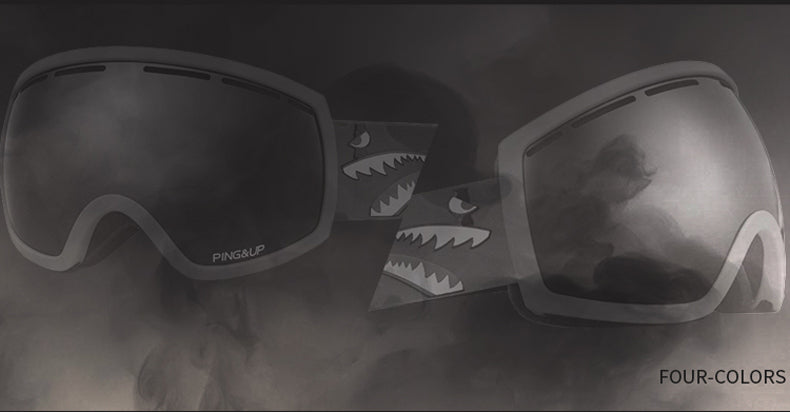 Women & Men Unisex PINGUP Shark Snow Goggles