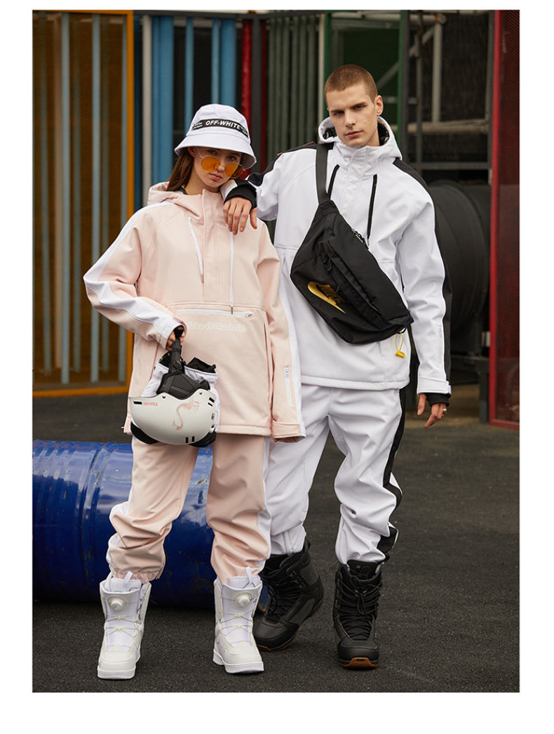 Männer Unisex Flipped Young Fashion Snowboardjacken & Hosen Set