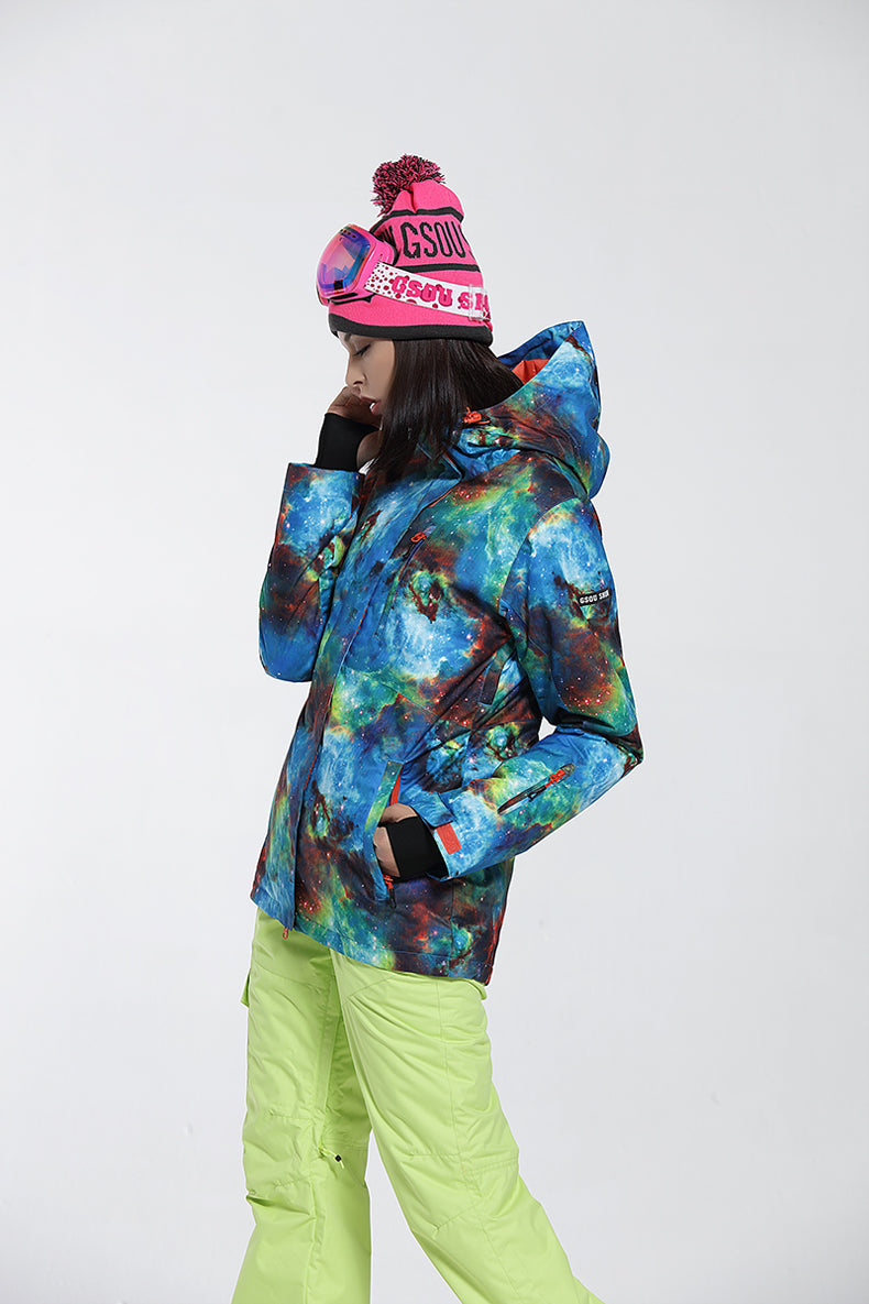 Women's Gsou Snow 10k Skyblue Ski Jacket