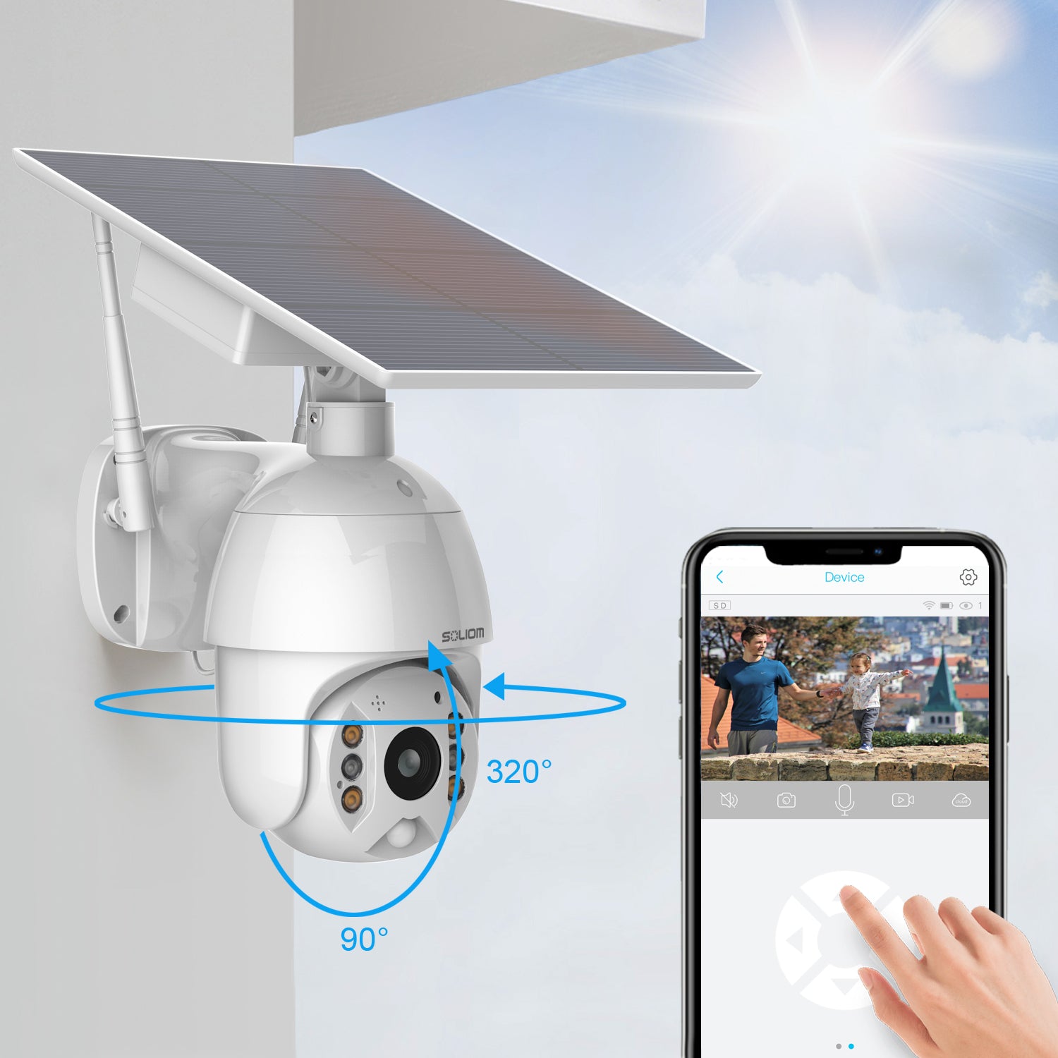 solar security camera