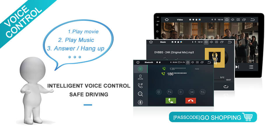 PX6 with voice control car raddio