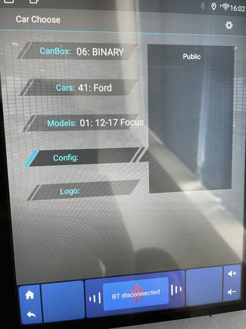 T72 auto radio for 12 forcus canbus type