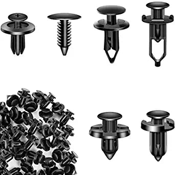 200 Pcs Push Bumper Fastener Rivet Clips, Universal Fender Plastic Retainer Clips #ns23 _mkpt