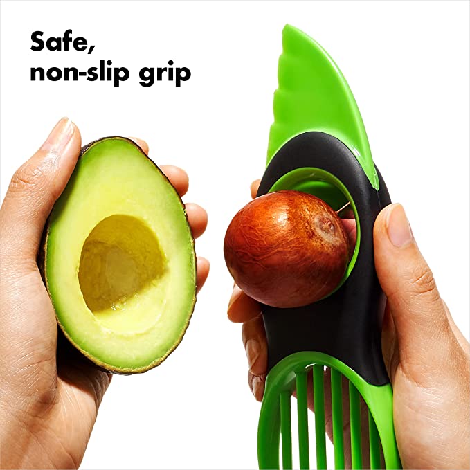 3-in-1 Avocado Slicer - Green #ns23 _mkpt