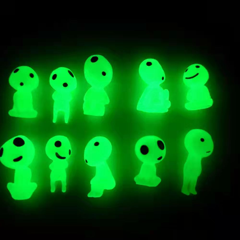 10/20Pcs Luminous Tree Spirits Micro Landscape Figure Ornament Outdoor Glowing Miniature Statue Potted Mini Garden Accessories #NS54 _mkpt