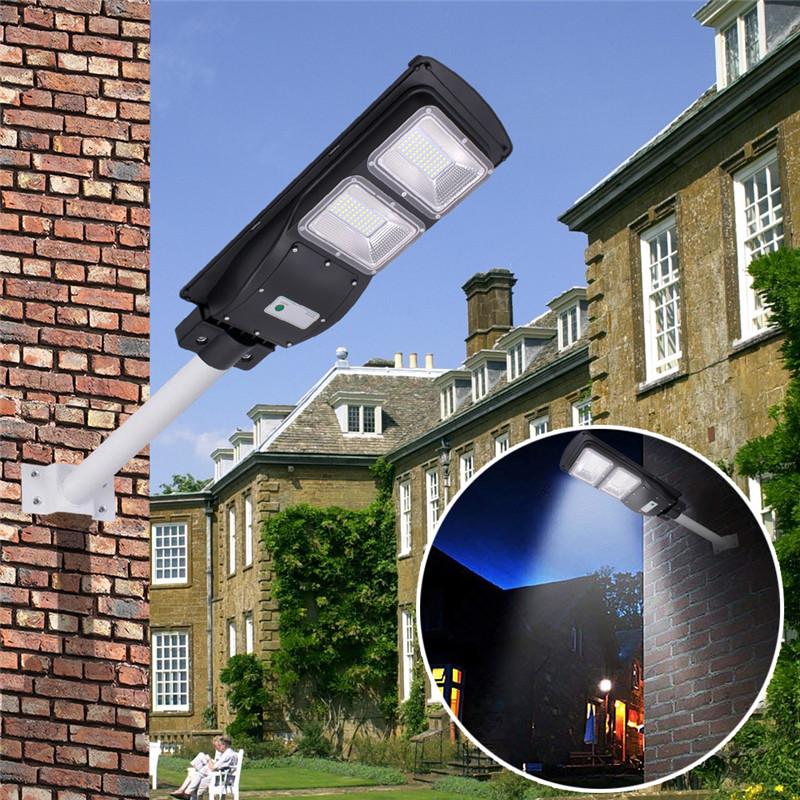 Solar Street Light - 120/180 LED 60/90W w/ PIR Motion Sensor (use Outdoor Wall Lamps Solar Landscape Garden Lights)