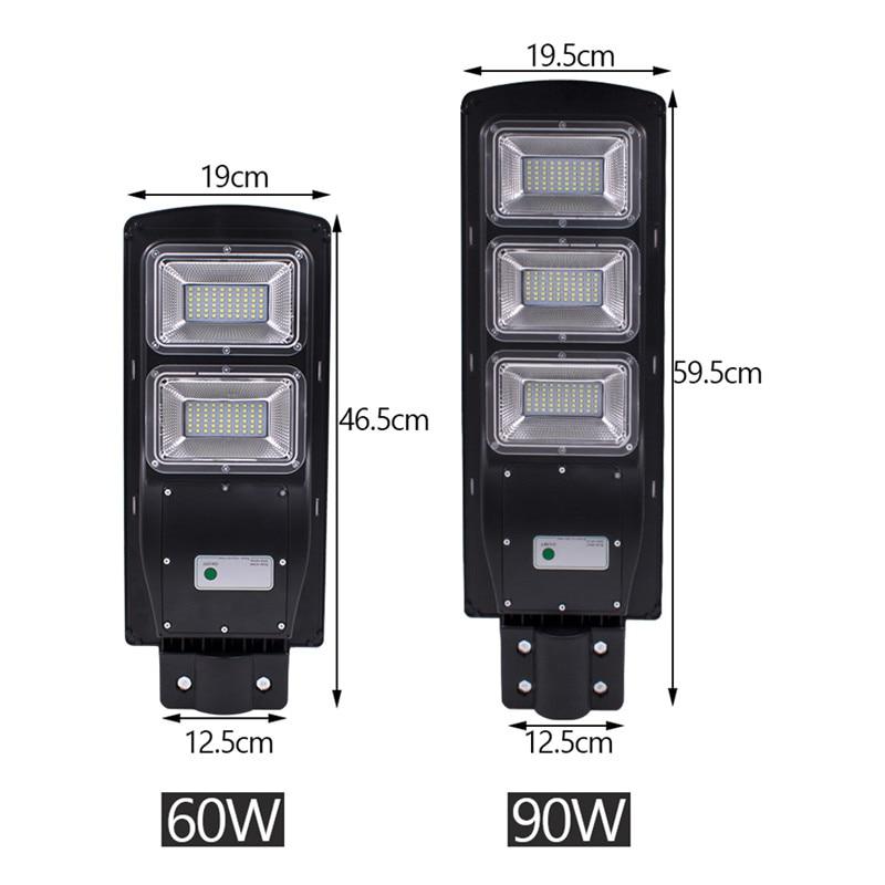 Solar Street Light - 120/180 LED 60/90W w/ PIR Motion Sensor (use Outdoor Wall Lamps Solar Landscape Garden Lights)