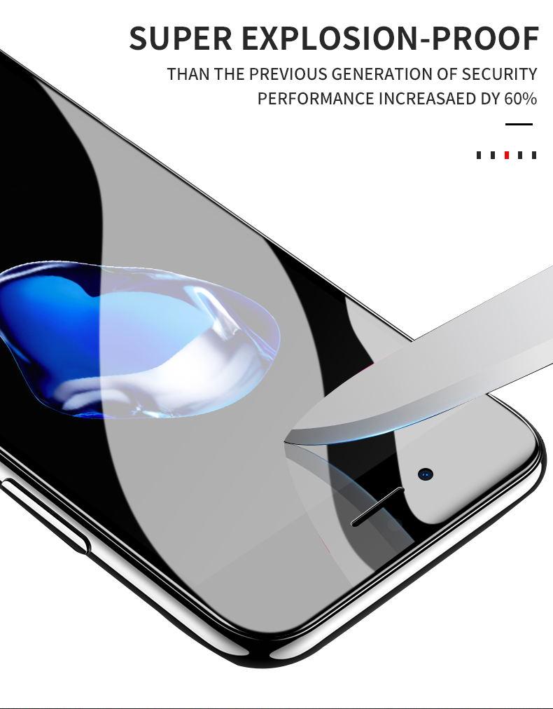 MEIZE 9D Protective Glass for iPhone 7 Screen Protector iPhone 8 Xr Xs Xs Max Tempered Glass on iPhone X 6 6s 7 8 Plus Xs Glass