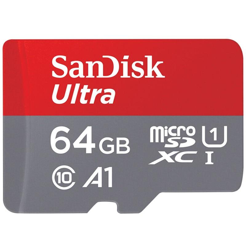 SanDisk Ultra Memory Card microSDHC/microSDXC UHS-I C10 U1 A1 Trans Flash Card 16GB 32GB 64GB 128GB 100MB/s with Adapter TF Card