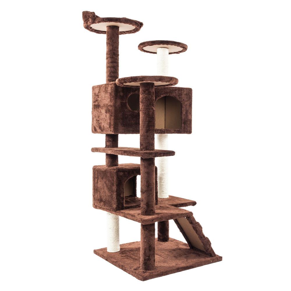 Pet Cat Tree Tower Condo Scratcher Kitty Pet Mansions Furniture