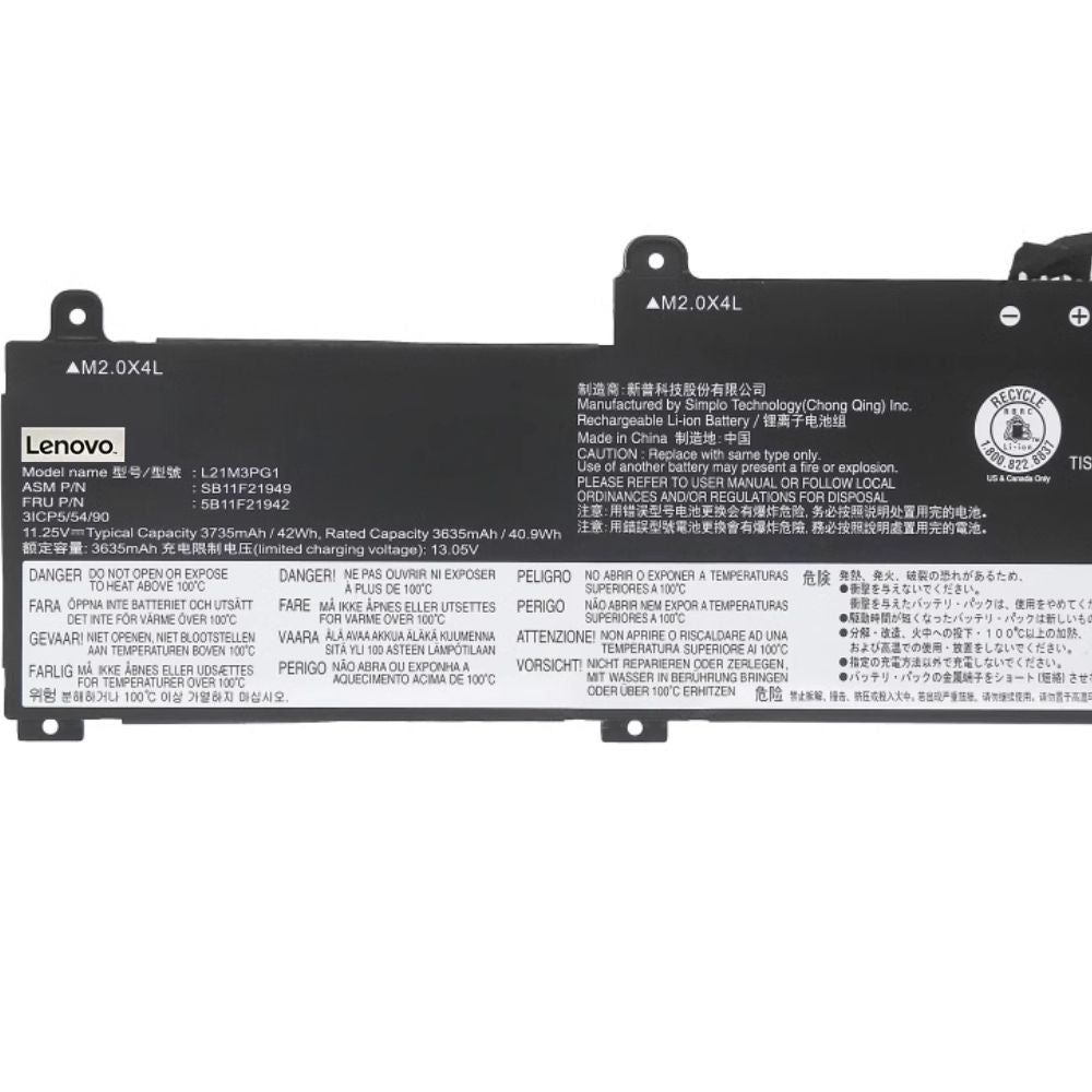 L21M3PG1 Lenovo ThinkPad L14 L15 Gen3 Replacement Battery