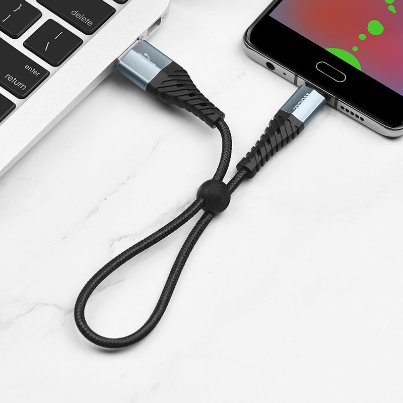 X3825CM ShortHeavy DutyUSB To Micro HOCO Universal Traveling Fast Charging USB Cable For Micro Device