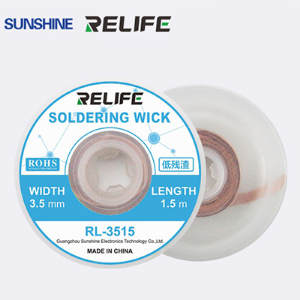 RL-3515 SUNSHINE Relife Soldering Wick Copper Desoldering Braid (3.5mm Width)