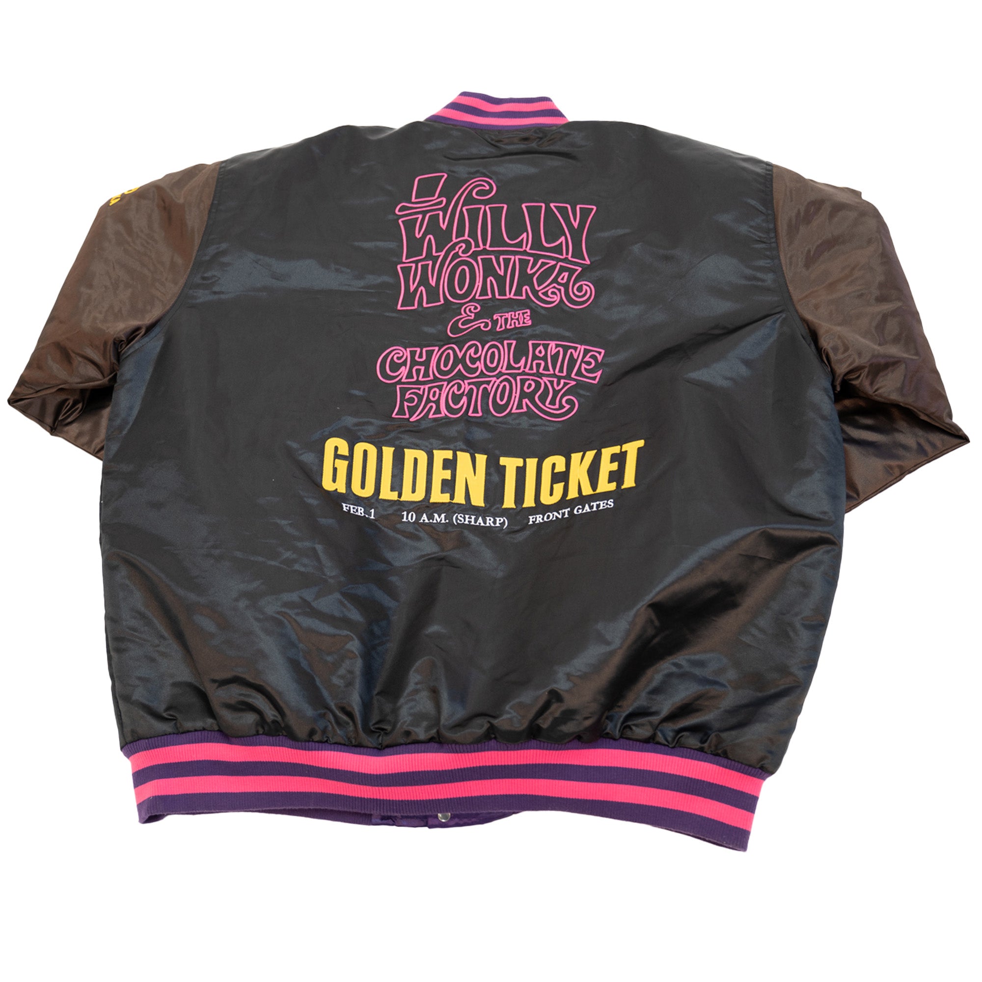 WILLY WONKA SATIN JACKET (BLACK)