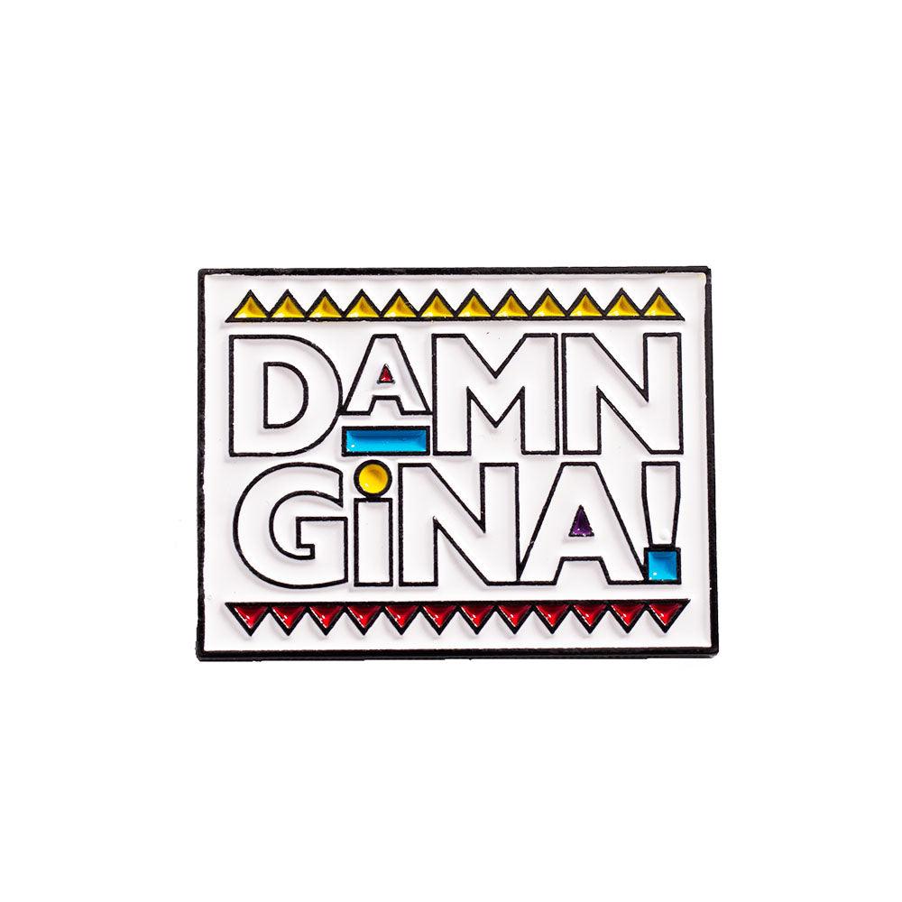 WHITE DAMN GINA PIN