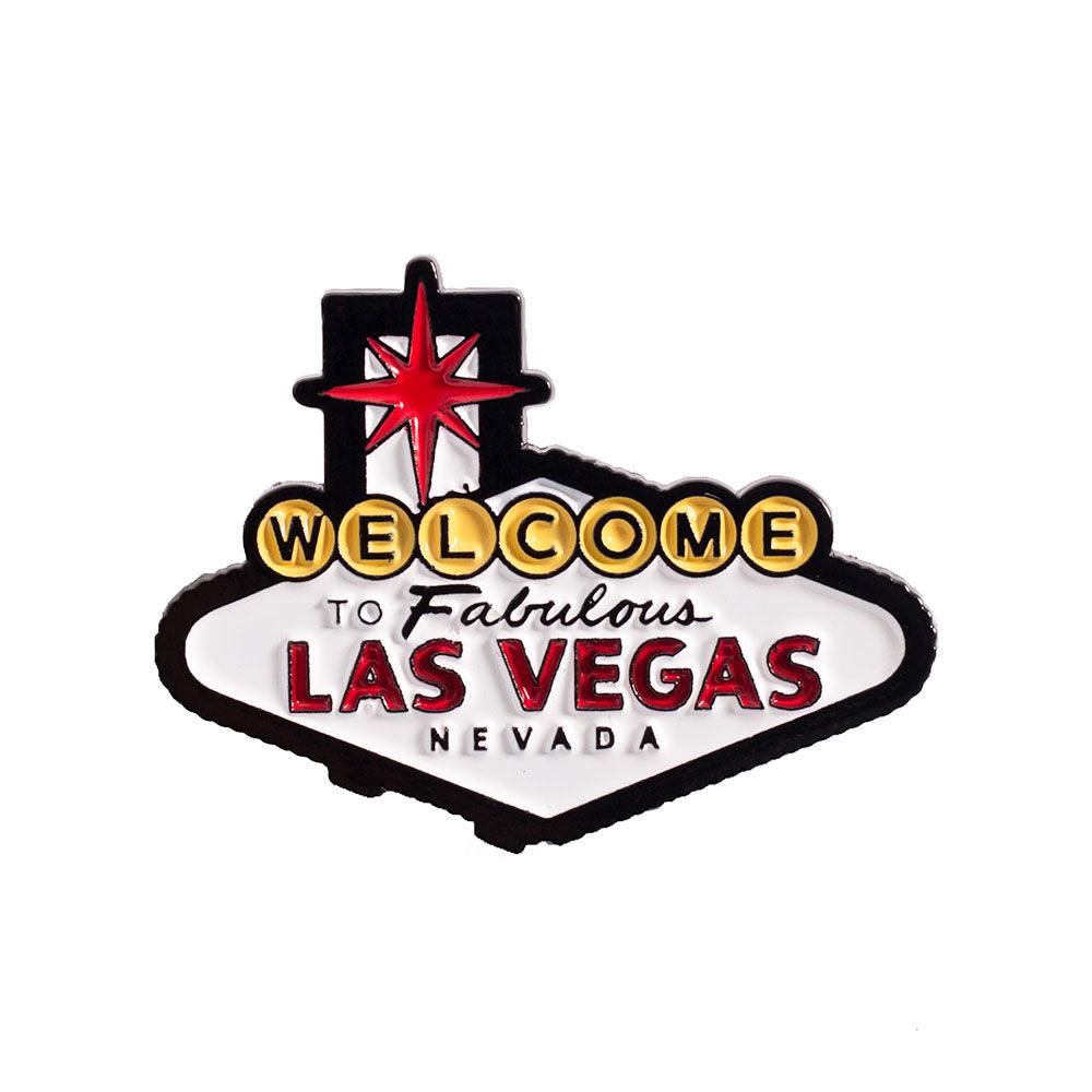 WHITE/YELLOW/RED WELCOME TO LAS VEGAS PIN