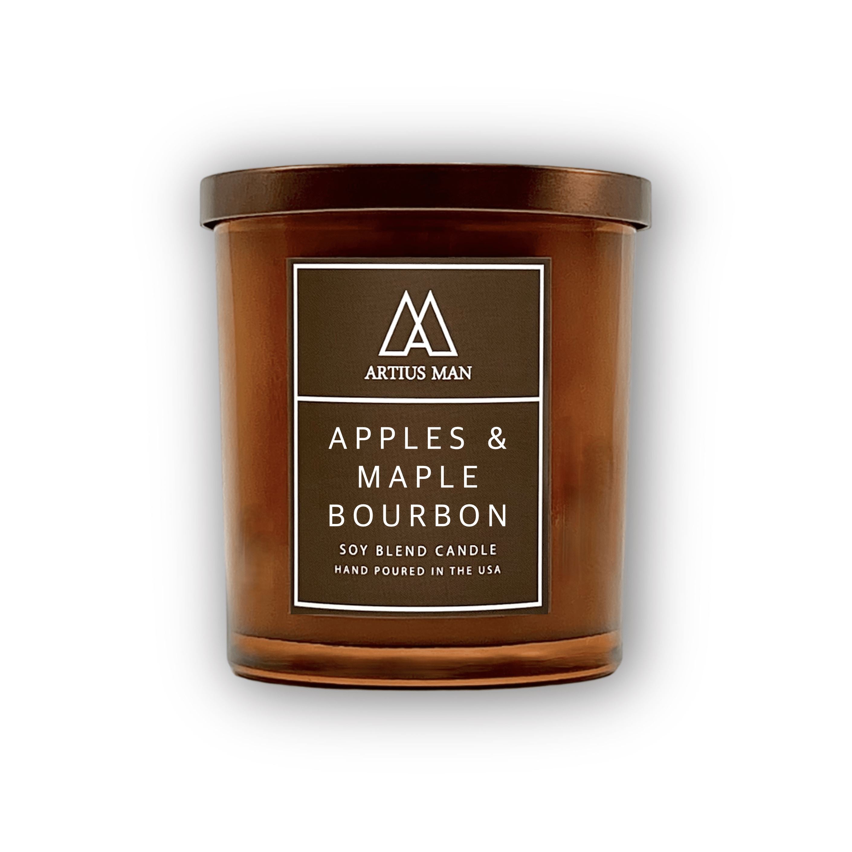 Soy Blend Wood Wick Candle - Apples and Maple Bourbon