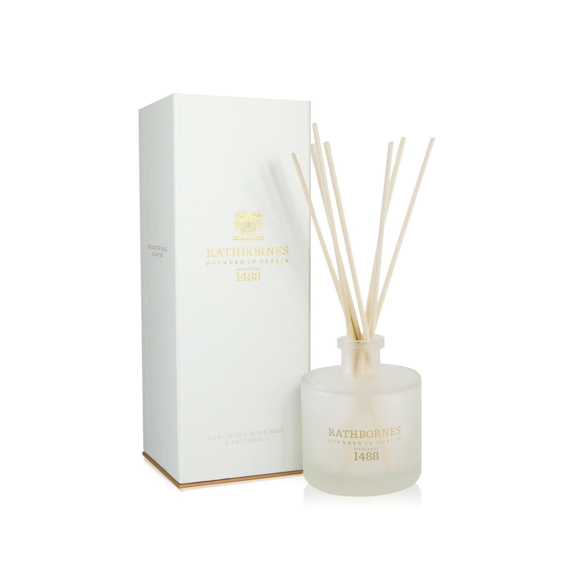 Rathbornes Reed Diffuser | Dublin Tea Rose, Oud & Patchouli