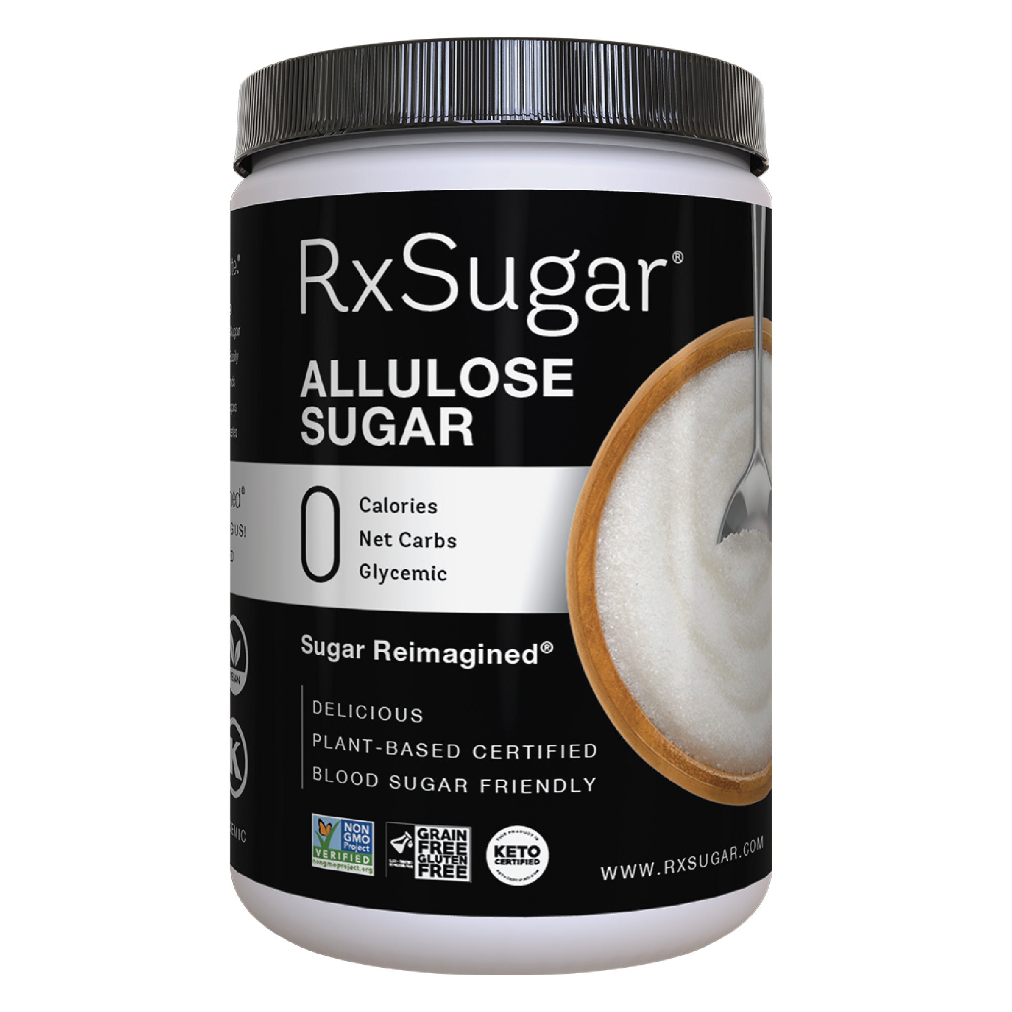 RxSugar Allulose Sugar 1 Pound Canister