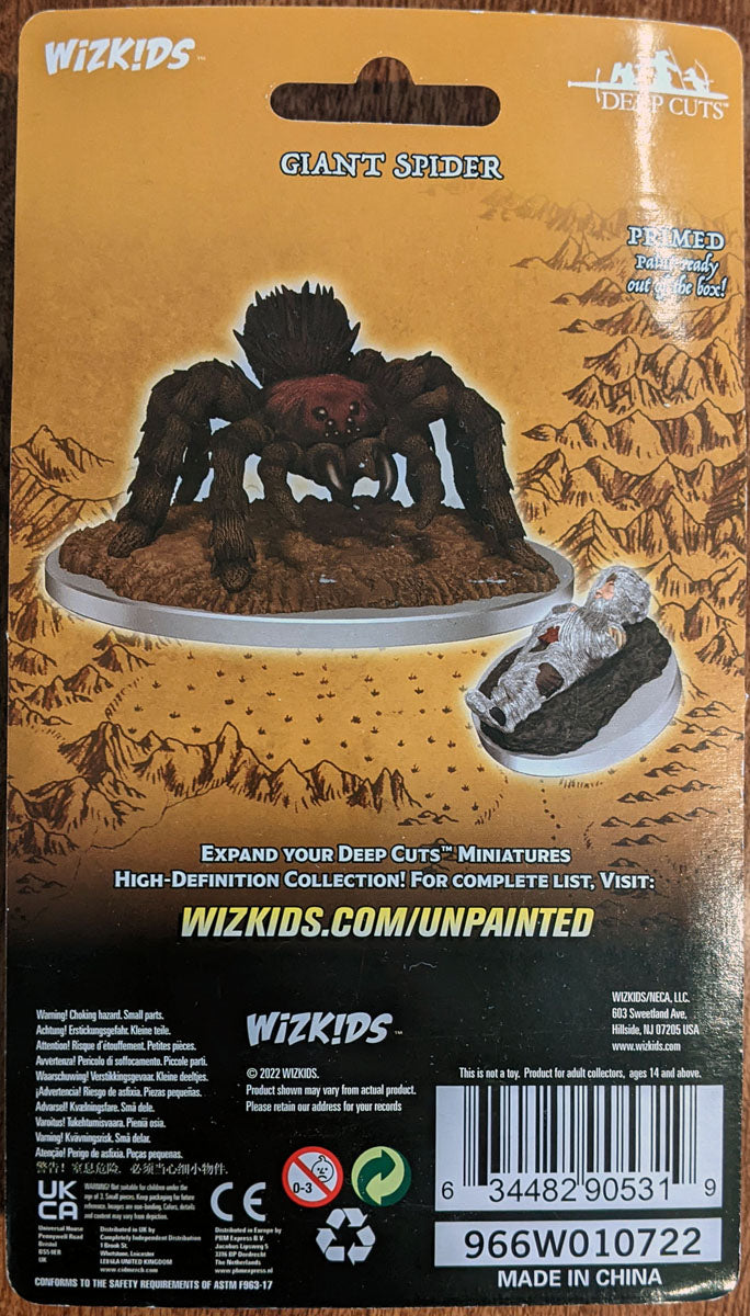 WizKids Deep Cuts: Giant Spider with Webbed Halfling (90531)