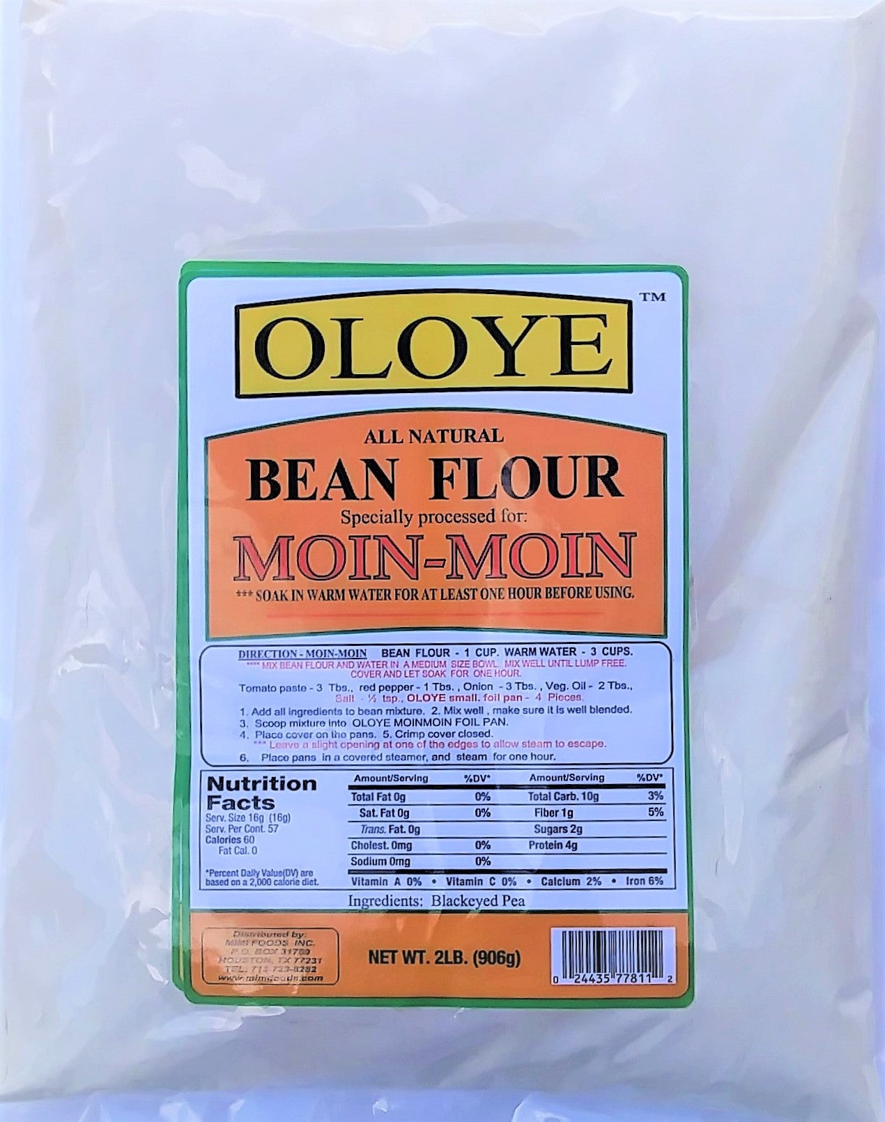 Beans Flour for Moin Moin