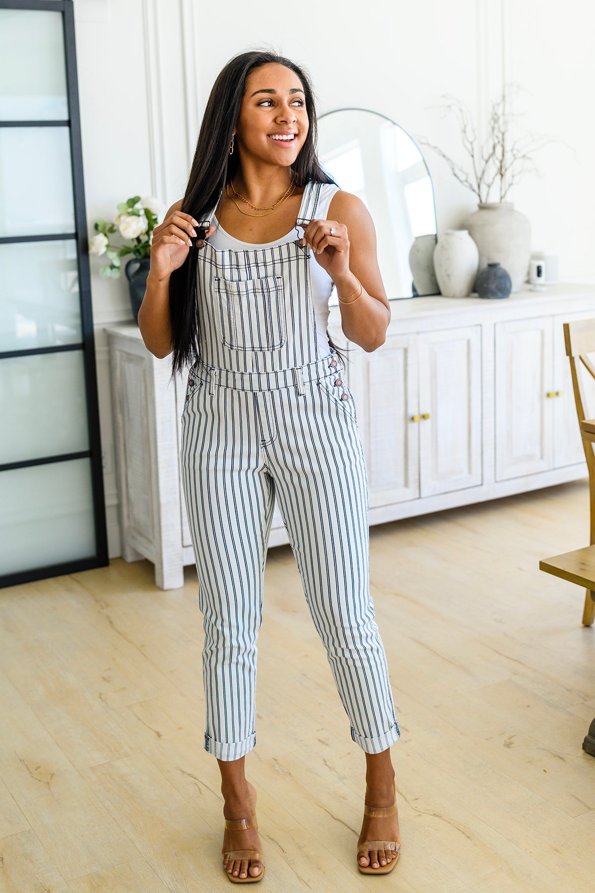 Judy Blue Railroad Stripe Overalls