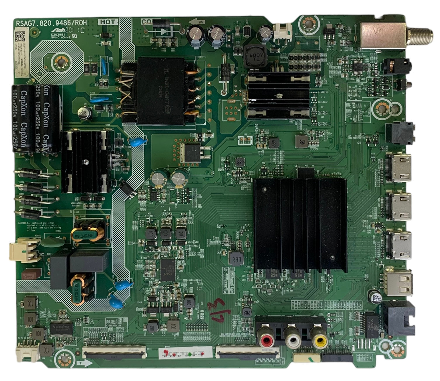 Hisense Main Board/Power Supply 262577 for 43R6090G5 (See note)