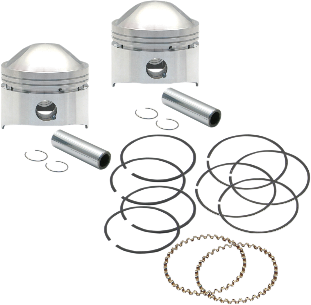 S&S CYCLE Piston Kit - Low Compression - 74