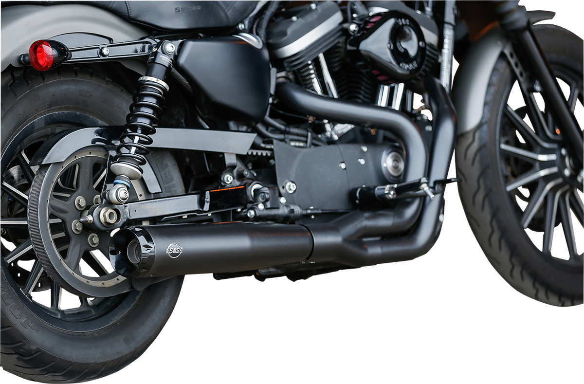S&S CYCLE 50 State 2:1 Black Exhaust for XL SuperStreet 2:1 50 State Exhaust System