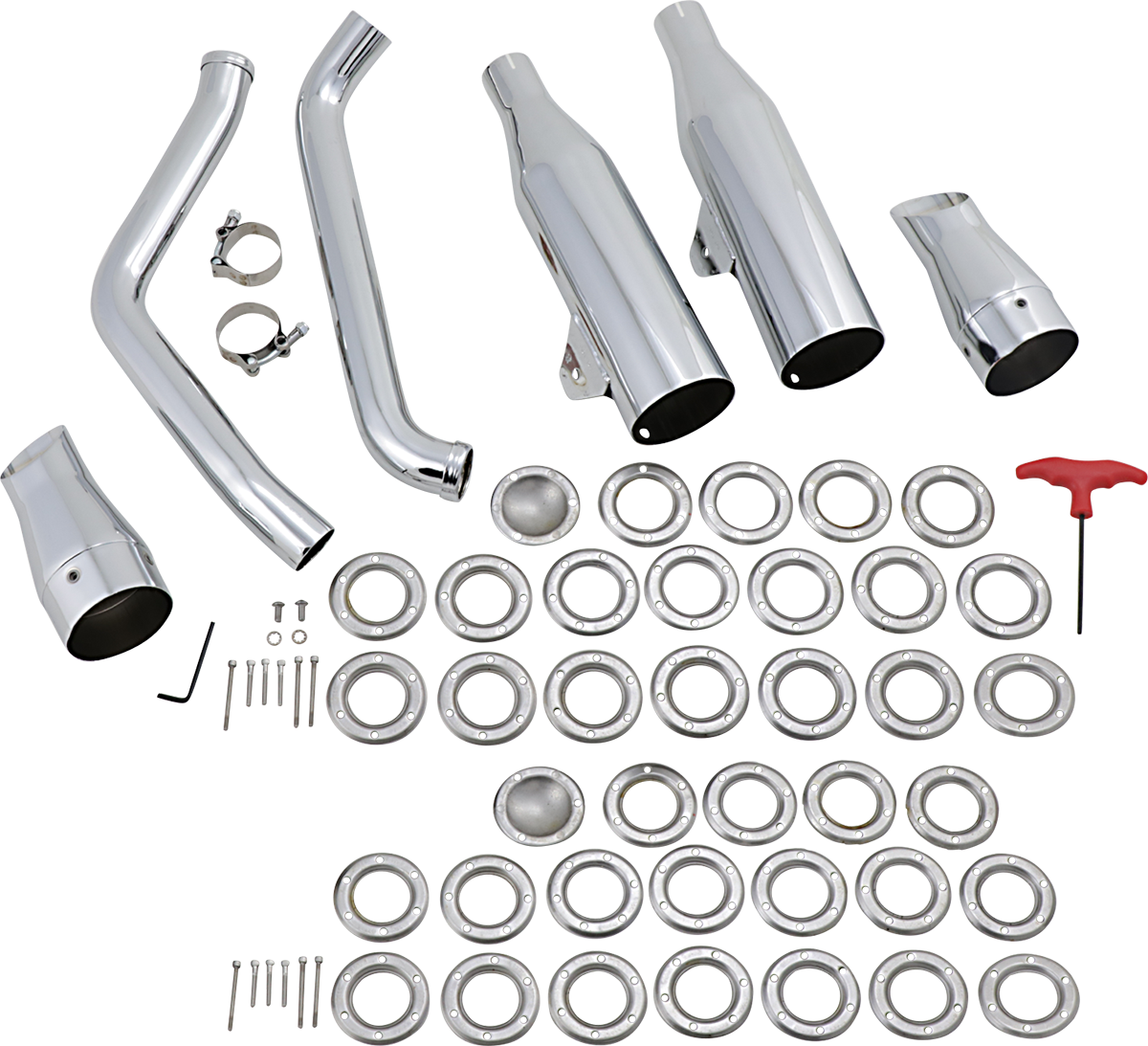SUPERTRAPP Staggered Dual Exhaust 2-into-2 Staggered Internal Disc Exhaust System