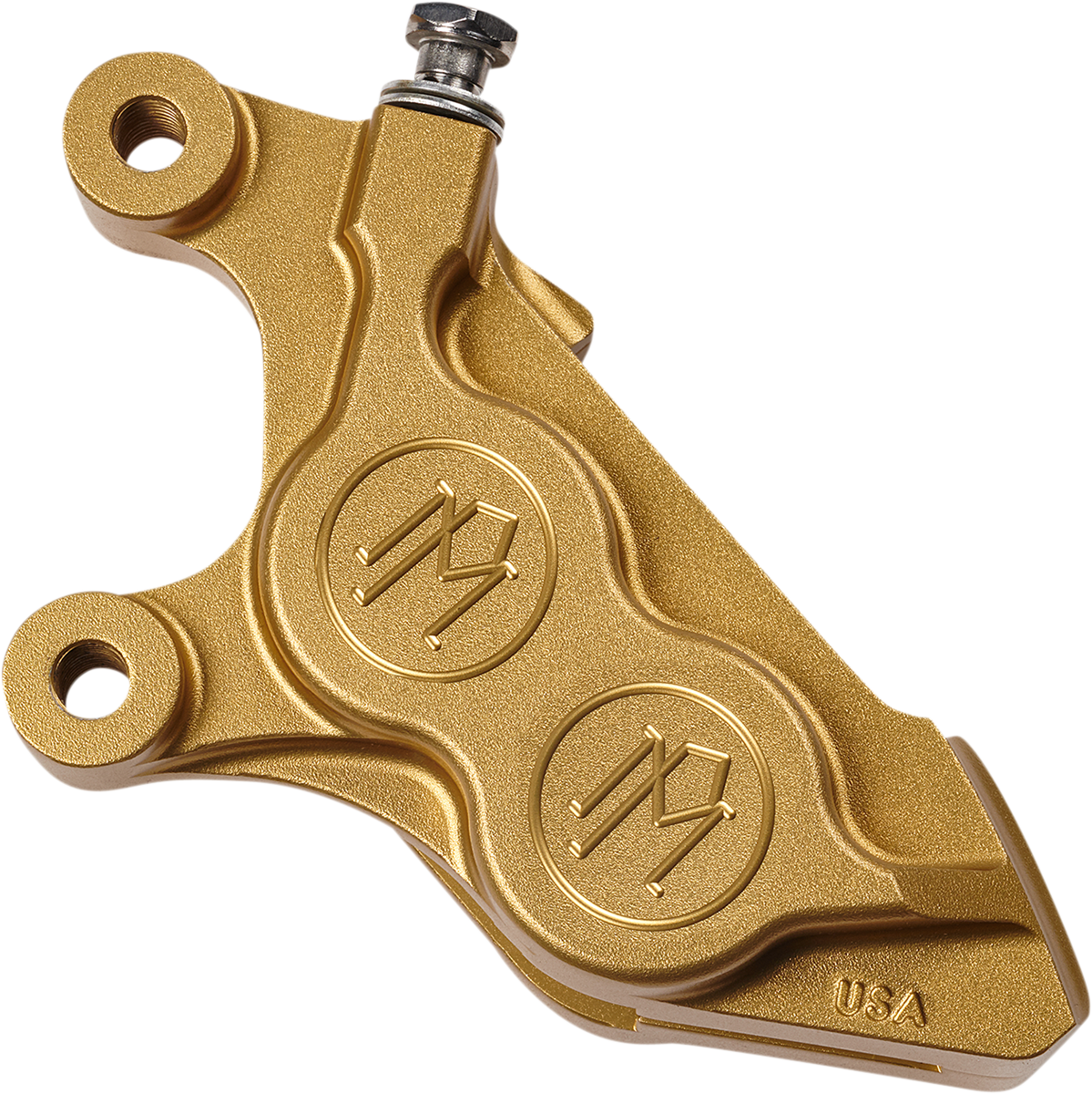 PERFORMANCE MACHINE (PM) 4-Piston Caliper - Gold Ops - Left Front 4-Piston Caliper