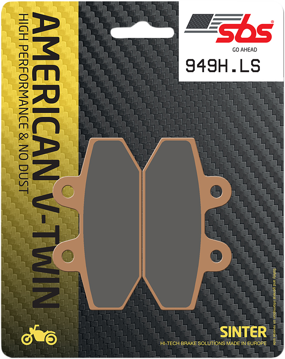 SBS LS Brake Pads - Softail - 949H.LS LS Street Excel Sintered Rear Brake Pads