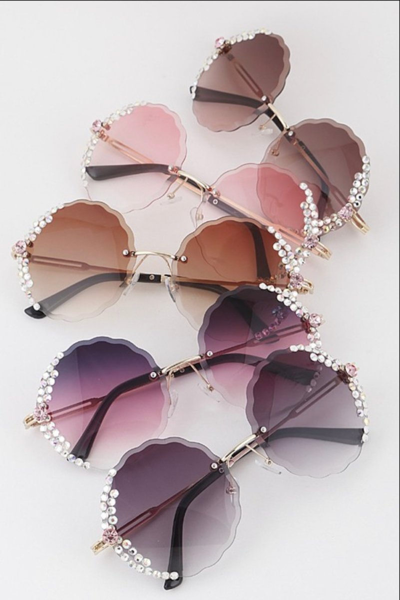 Glitz & Glam Jeweled Sunglasses