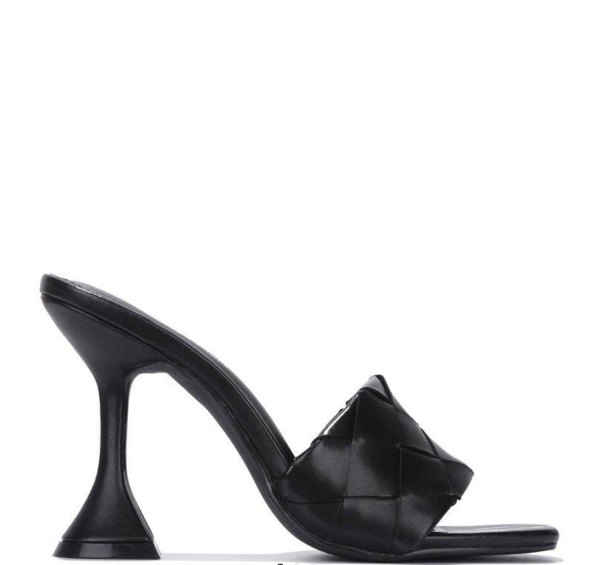 Valentina Black Strapless Heel