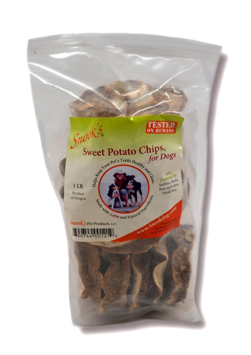 Snook Sweet Potato Dog Chips - 1lb Bag